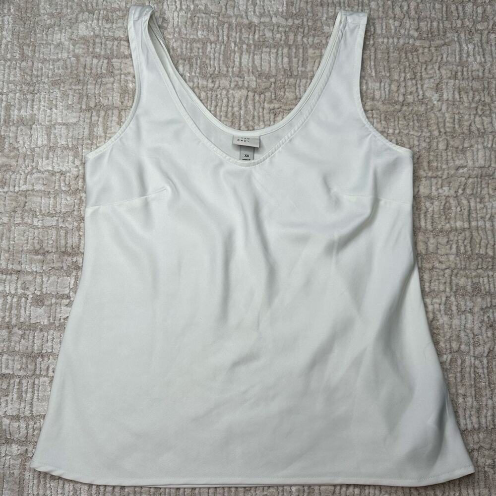 a new day White Tank Blouse